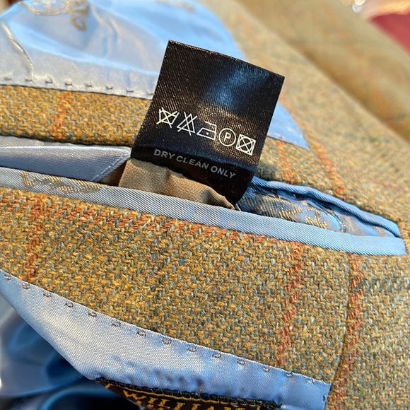 William Hunter Saville Row Vintage Men’s Blazer Sport Coat Jacket Plaid Size 42 - Picture 11 of 14